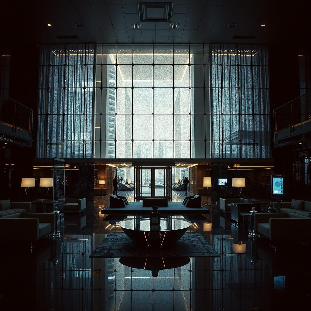 Otonomous Hotel rooftop / lounge — AI-rendered placeholder