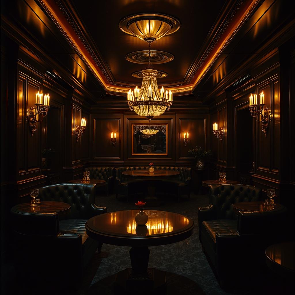 Stirling Club private members lounge — AI-rendered placeholder