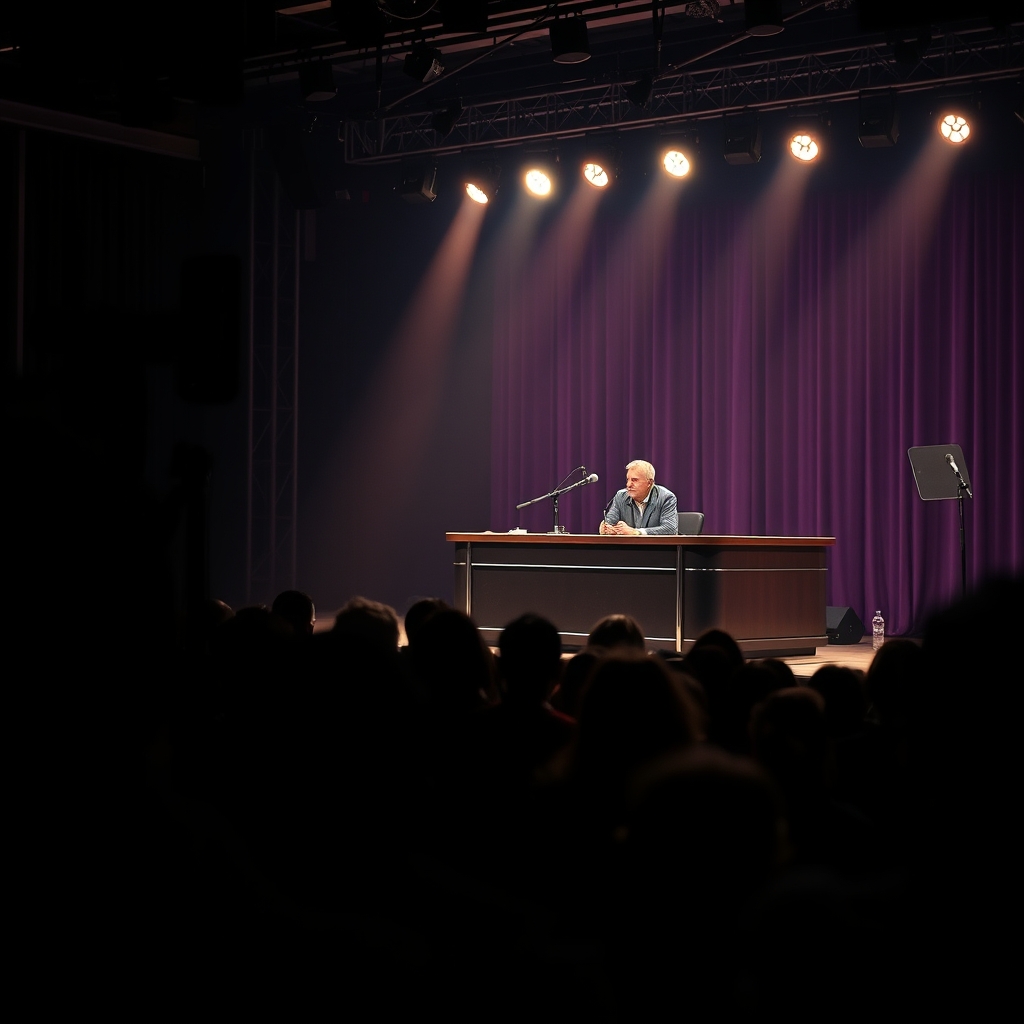 Podcasts in front of an audience.